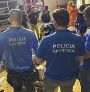 Polícia Científica realiza força-tarefa para liberar corpos de vítimas de acidente na Serra da Barriga