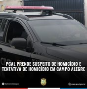 PCAL prende suspeito de homicídio e tentativa de homicídio em Campo Alegre