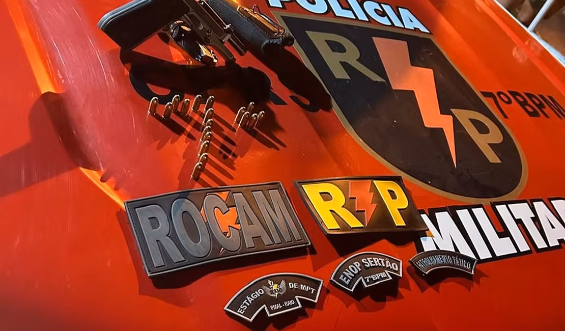 Homem é preso suspeito de ameaçar desafeto com arma de fogo em Santana do Ipanema