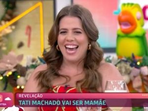 Apresentadora Tati Machado anuncia gravidez do primeiro filho