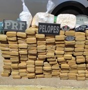 Pelopes do 3º BPM e PRF apreendem cerca de 100 Kg de drogas em Arapiraca e São Sebastião