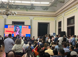 Nova secretária de Educação de Maceió, Jó Pereira fala representando todo o secretariado em anúncio da reforma administrativa