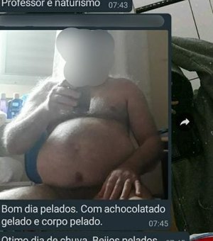 Professor manda foto nu 'por engano' a alunos do 7º ano; caso é investigado