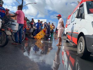 Colisão entre carro e moto deixa um ferido em Marechal Deodoro
