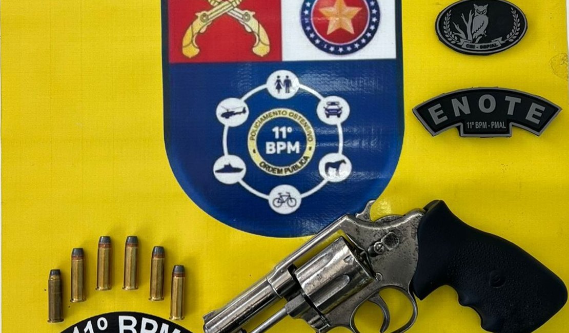 Homem agride a filha, ameaça com arma de fogo e acaba preso em Piaçabuçu