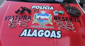 Operação policial prende homem com arma e drogas na zona rural de Flexeiras