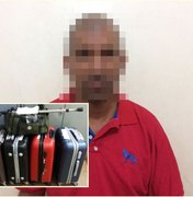 Alagoano é preso no Mato Grosso do Sul com mais de 100 kg de maconha em malas