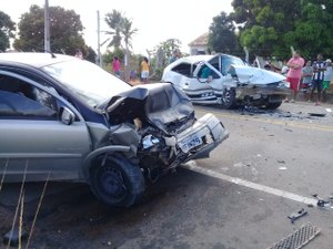 Colisão frontal deixa cinco feridos na AL-115, em Igaci