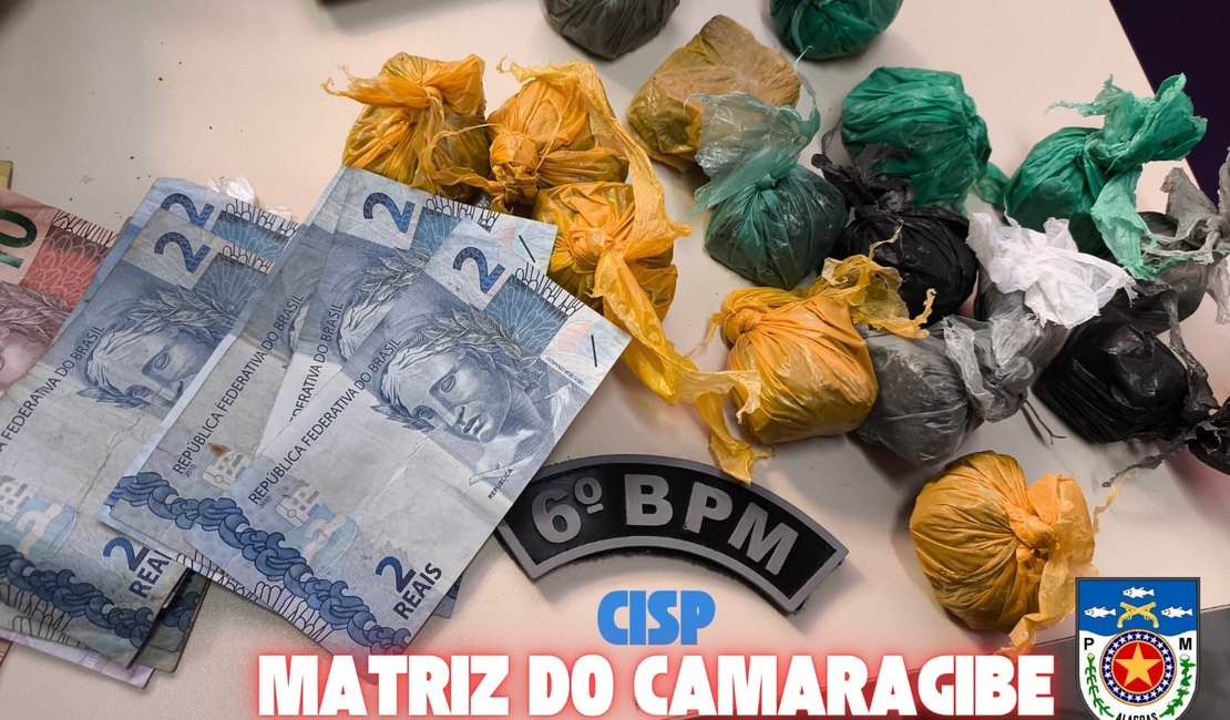 PM apreende maconha, cocaína e crack com dupla em Matriz de Camaragibe