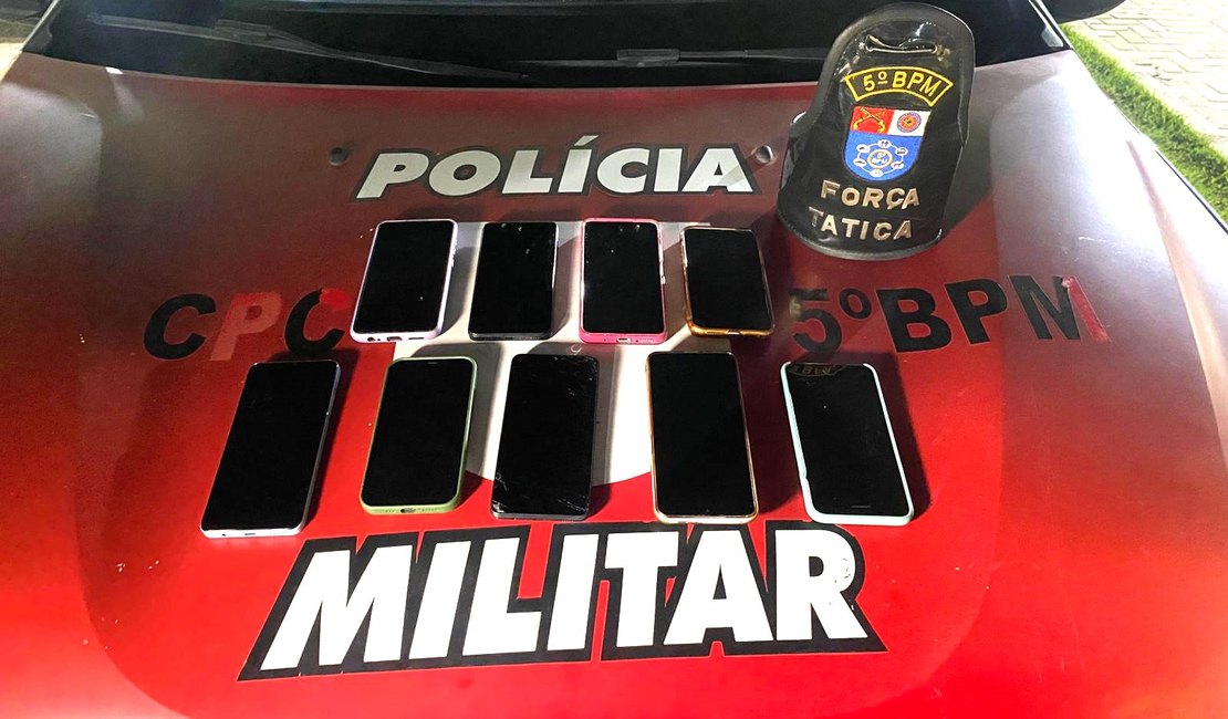 Assaltante é preso com nove celulares roubados no Benedito Bentes, em Maceió