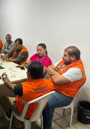 Defesa Civil reforça estratégia conjunta para enfrentar período chuvoso em Maceió