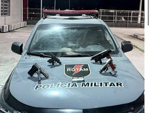 PM prende homem e apreende submetralhadora e pistolas caseiras em União dos Palmares