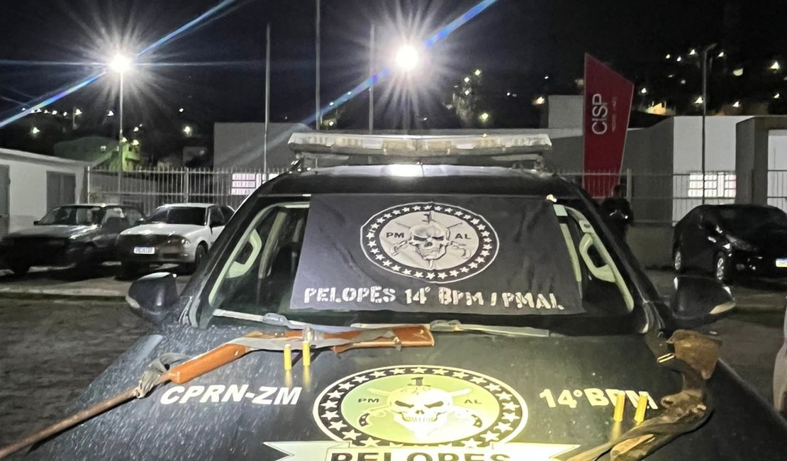 Polícia apreende armas de fogo na zona rural de Colônia Leopoldina
