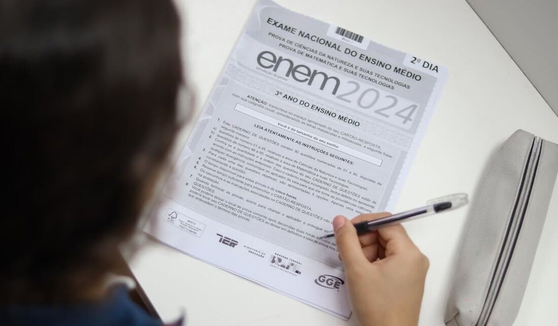 Inep registra 26,2% de faltosos em AL no primeiro dia de provas do Enem 2024