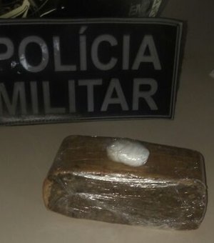 Jovem é preso com maconha e cocaína na divisa entre Alagoas e Pernambuco