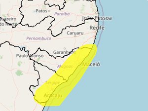 Inmet mantém alerta amarelo para acumulado de chuvas em Maceió e mais 66 municípios