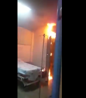 [Vídeo] Aquecimento de ar-condicionado provoca princípio de incêndio no HGE