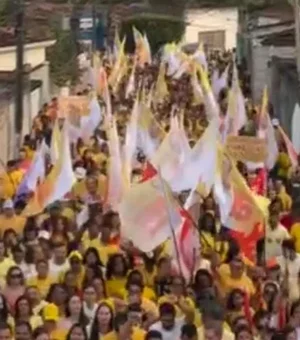 Caminhada histórica consagra campanha de candidato à Prefeitura de Junqueiro