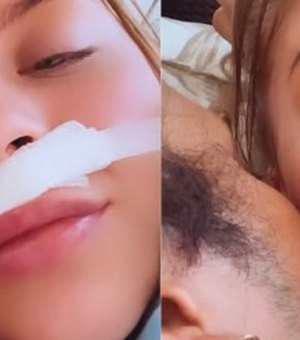 Luísa Sonza e Vitão trocam carinhos após cirurgia da cantora