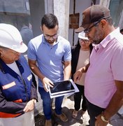 Prefeita Tia Júlia realiza visita técnica às obras no Centro de Educação Infantil Francisca Nunes, na Tabacaria