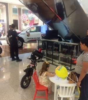 Batalhão de Radiopatrulha faz exposição no Parque Shopping Maceió
