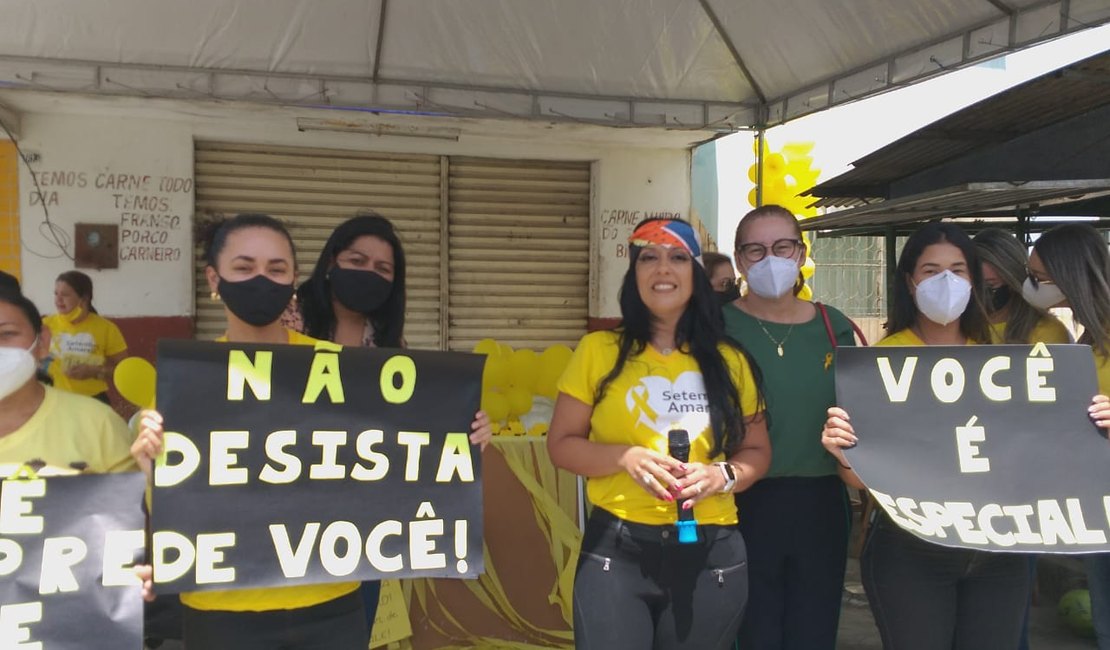 CRAS do Manoel Teles e CVV realizam evento de conscientização sobre a prevenção ao suicídio em Arapiraca