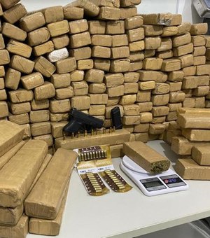 Polícia apreende 200 kg de maconha e desativa rota interestadual de tráfico de drogas entre AL e SE