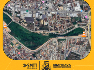 Obra da Marginal do Riacho Piauí recebe sinalização asfáltica
