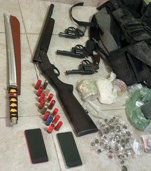 Operação conjunta prende trio e apreende quatro armas em Girau do Ponciano