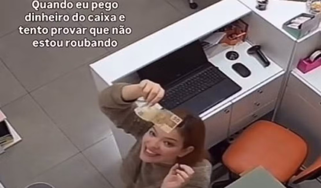 Funcionária cria 'protocolo' inusitado antes de pegar R$ 50 do caixa de loja