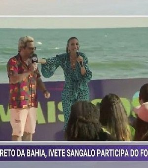 Ivete Sangalo comete gafe e pergunta por Leo Dias no ‘Fofocalizando’