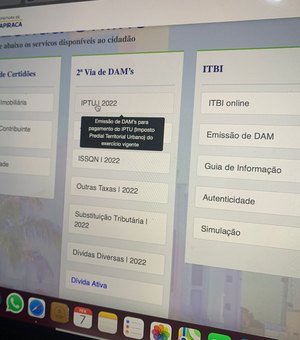 Guia de pagamento do IPTU 2022 de Arapiraca já pode ser emitida online no site da prefeitura