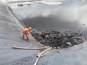 Cachorros são resgatados de reservatório em São Miguel dos Campos