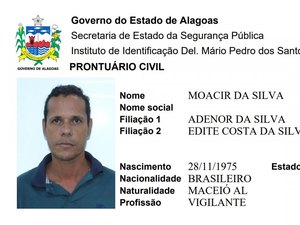 IML de Maceió procura familiares de homem encontrado morto em Rio Largo