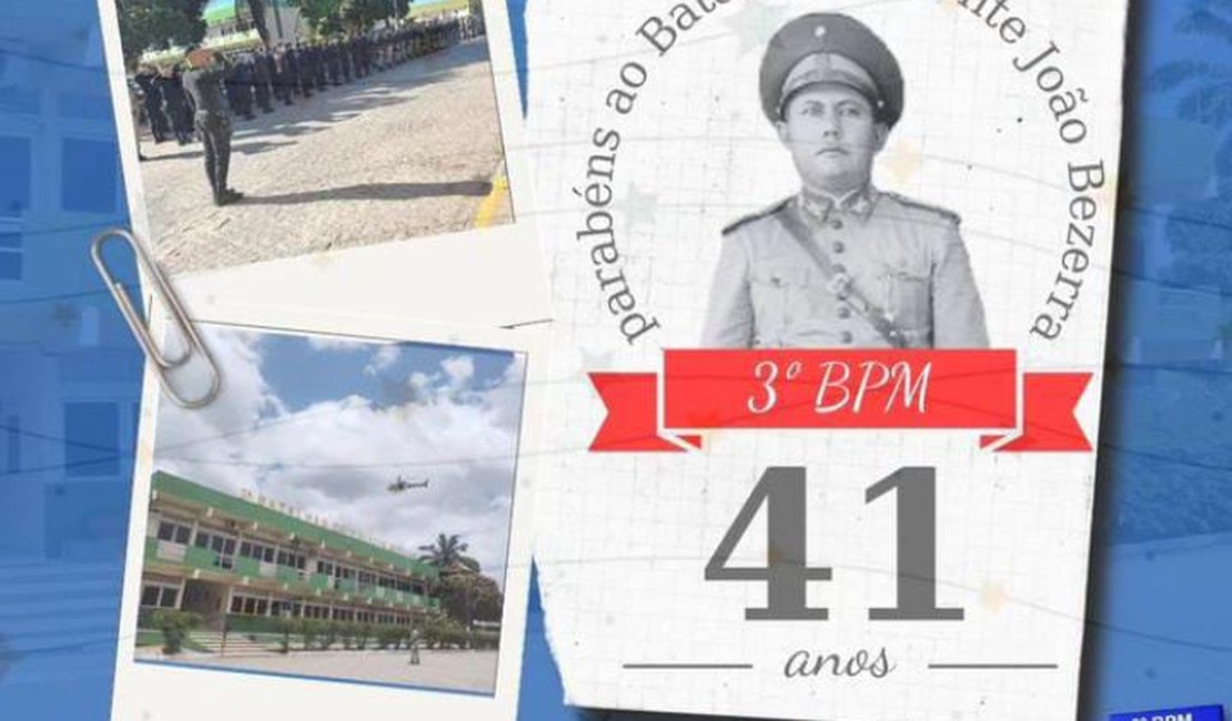 3° BPM de Arapiraca celebra 41 anos de implantação