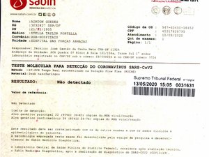 Covid-19: exames de Bolsonaro dão negativo e presidente usa pseudônimos