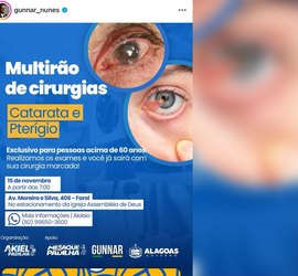 Aliados de JHC, Mesaque e Gunnar haviam anunciado mutirão de cirurgias patrocinado por Paulo Dantas
