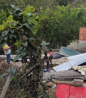 Pocilga é demolida após fiscalização no bairro São Jorge, em Maceió