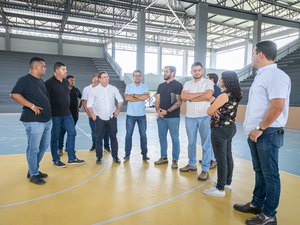 Complexo poliesportivo do Parque Ceci Cunha será inaugurado com Bello Soares e Falcão: Reis do Futevôlei e Futsal