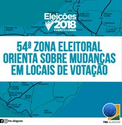 54ª Zona Eleitoral orienta sobre mudanças em locais de votação