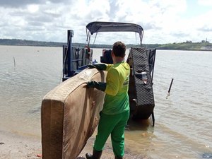 Ecoboats retiraram mais de 60 toneladas de entulhos da Lagoa Mundaú, apenas no último mês