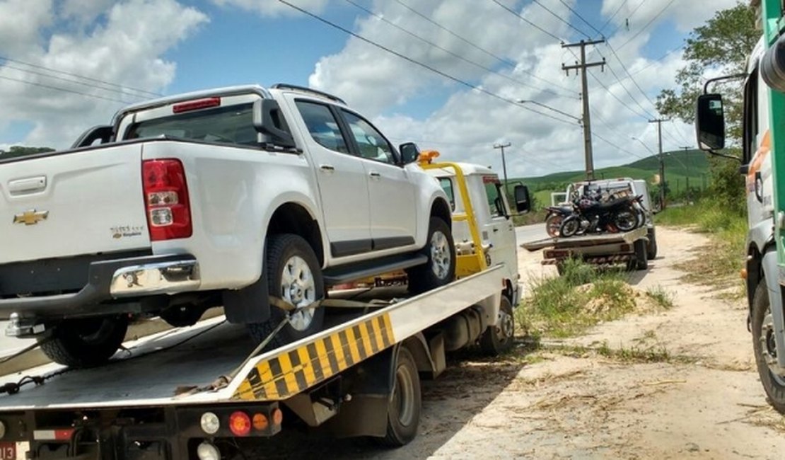 BPTran apreende 15 veículos em São Luís do Quitunde
