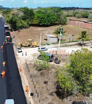 Governo de Alagoas investe na restauração da rodovia AL-115