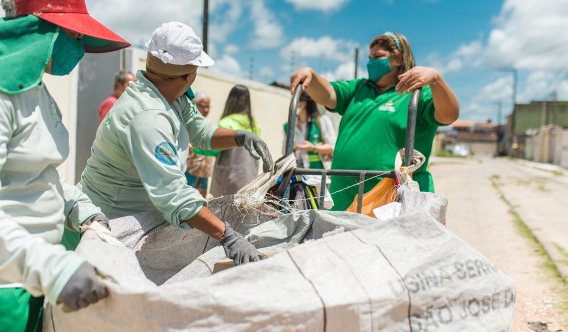 Prefeitura de Maceió recolhe mais de 700 toneladas de recicláveis em 2024