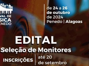 Festival de Música de Penedo abre 20 vagas para monitores voluntários