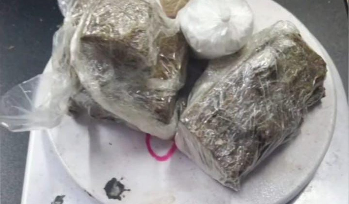 Homem é preso com maconha e cocaína no Passo de Camaragibe