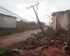 [Vídeo] Poste em rua do Bairro Boa Vista corre risco de cair após fortes chuvas