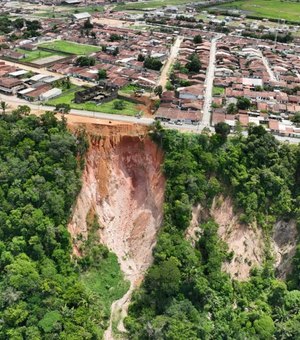 Voçoroca em Rio Largo representa risco à população e à infraestrutura urbana, aponta Defesa Civil