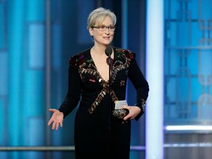 Meryl Streep comove no Globo de Ouro com discurso crítico a Trump