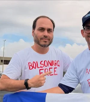 Carlos Bolsonaro reafirma apoio da família Bolsonaro a Leonardo Dias em Alagoas